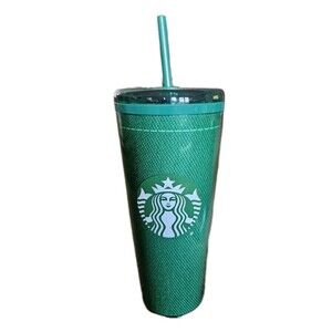 NEW Starbucks Green Apron Cup 2024 Employee EXCLUSIVE 24 oz Plastic Tumbler
